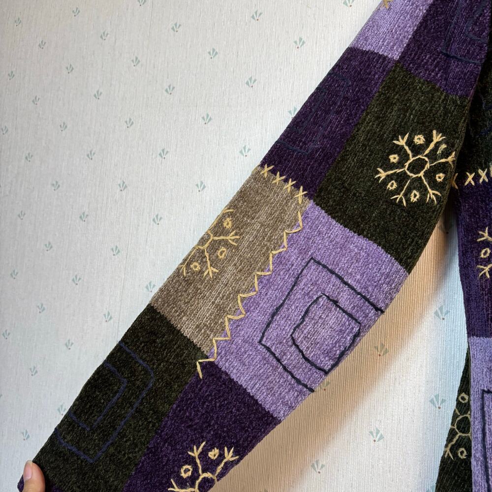 VTG Christopher Banks Patchwork Hand Embroidered … - image 5